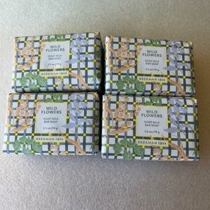 Beekman1802 WILD FLOWERS 3.5 oz. Goat Milk Soap (LOT OF 4) / BRAND NEW